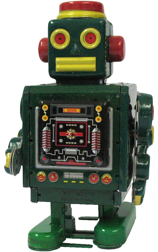 Green Robot Tin Toy