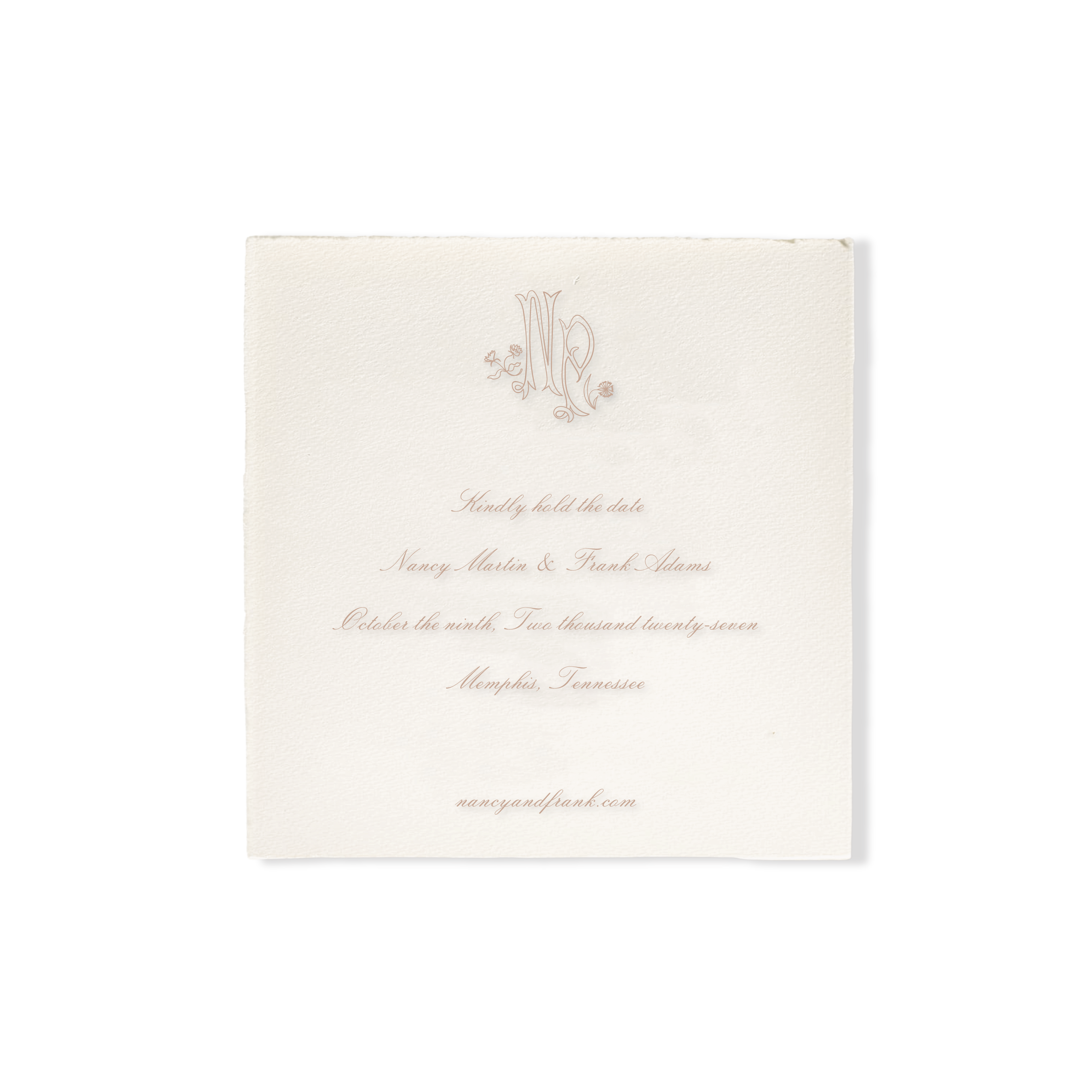 Nancy Deckled Save the Date