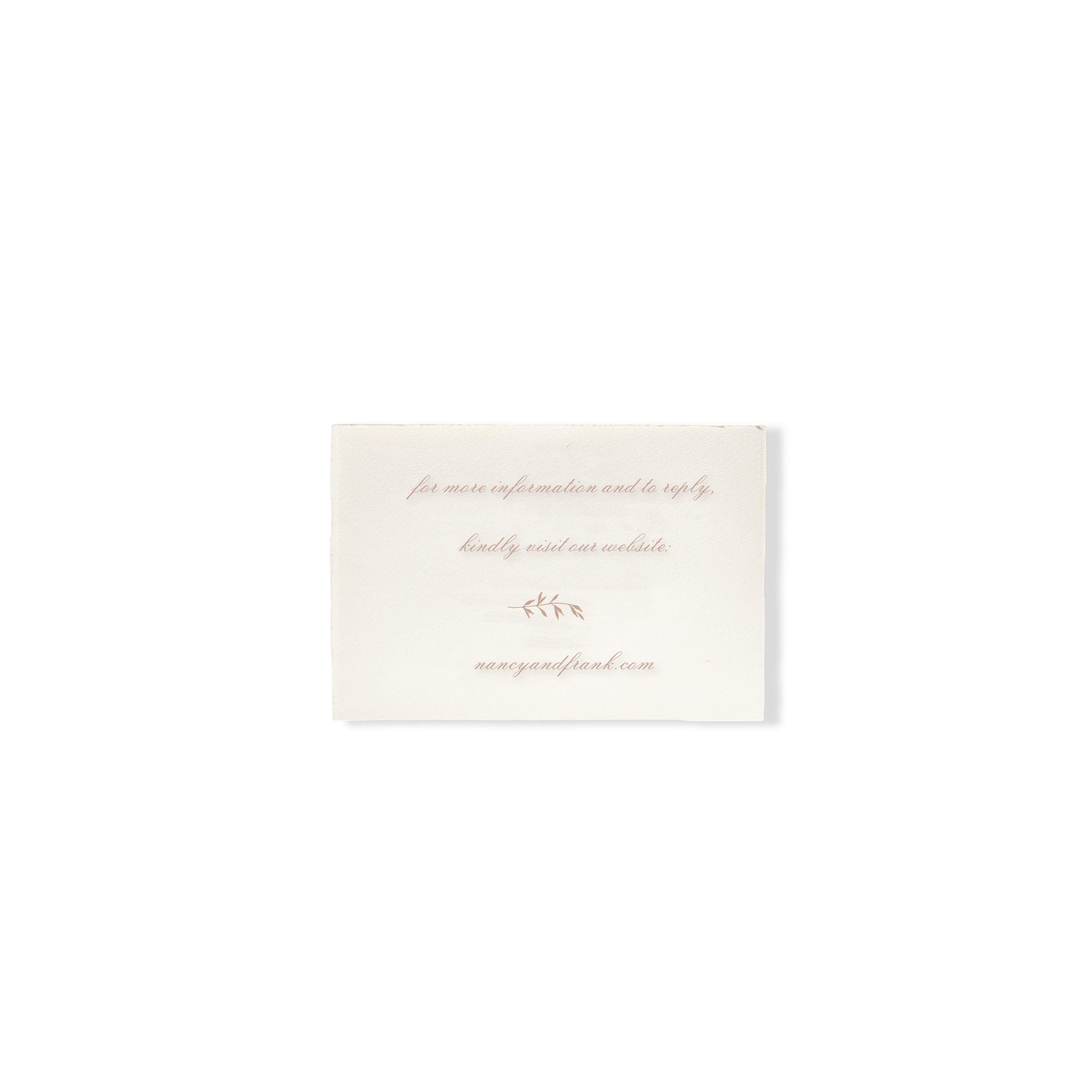 Nancy Deckled Wedding Insert