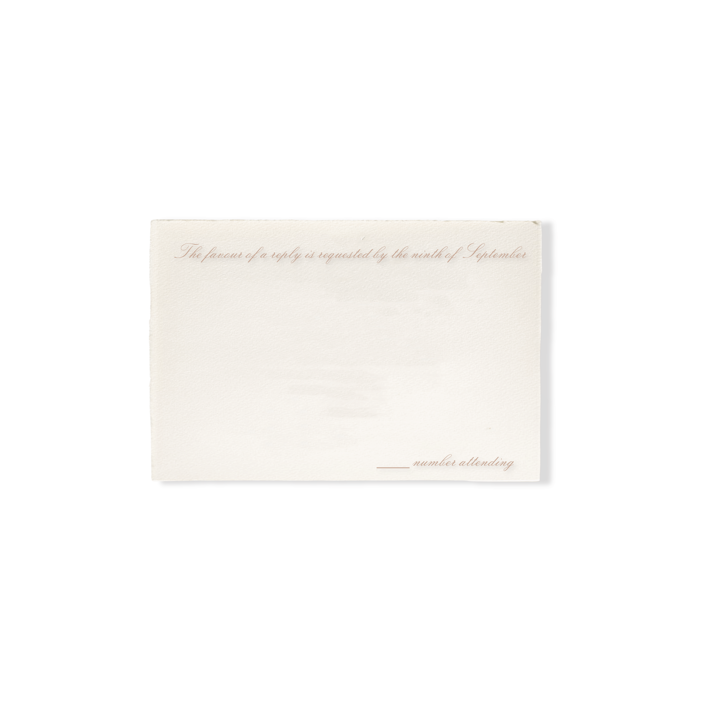 Nancy Deckled Wedding Reply Set