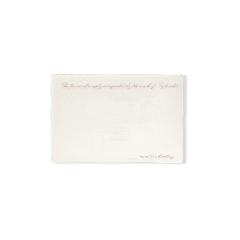 Nancy Deckled Wedding Reply Set