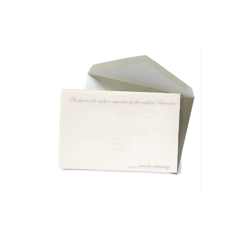 Nancy Deckled Wedding Reply Set