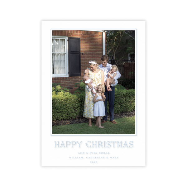 Yorke Engraved Medium Holiday Card