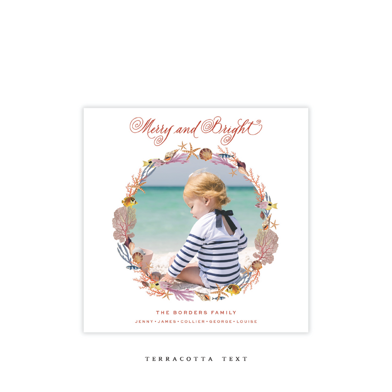 Pearce Small Square Classic Printed Holiday Card