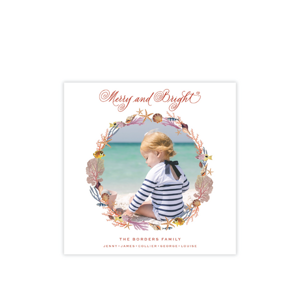 Pearce Small Square Classic Printed Holiday Card