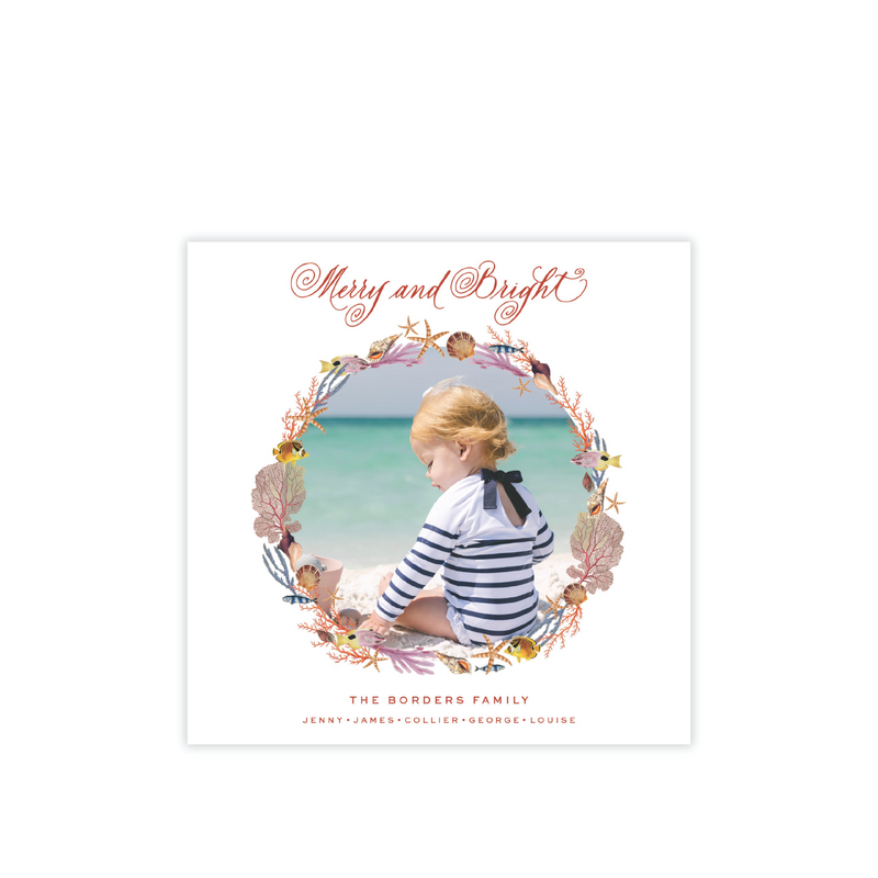 Pearce Small Square Classic Printed Holiday Card