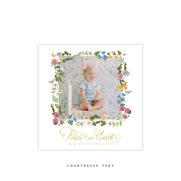 Collier Small Square Classic Printed Holiday Card
