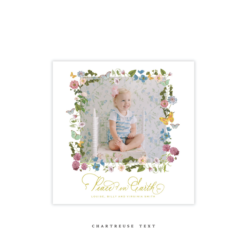 Collier Small Square Classic Printed Holiday Card