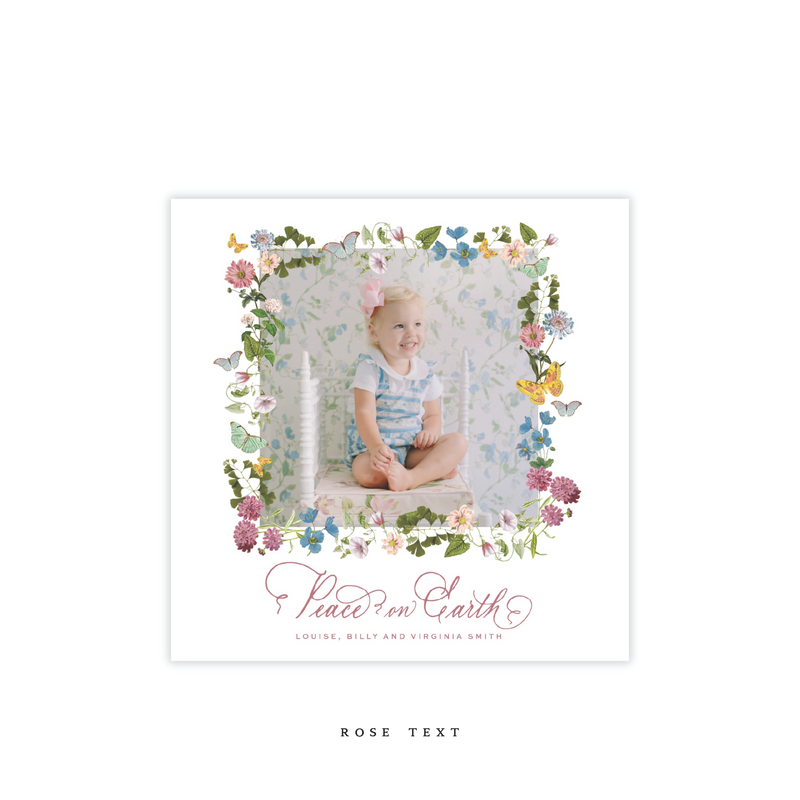 Collier Small Square Classic Printed Holiday Card