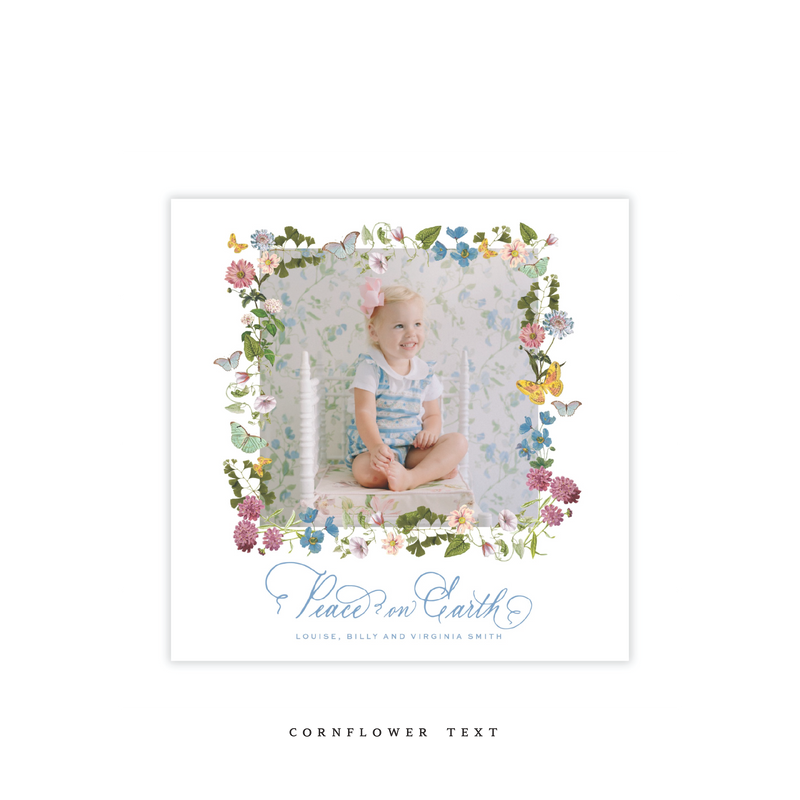 Collier Small Square Classic Printed Holiday Card