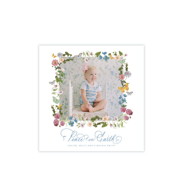 Collier Small Square Classic Printed Holiday Card
