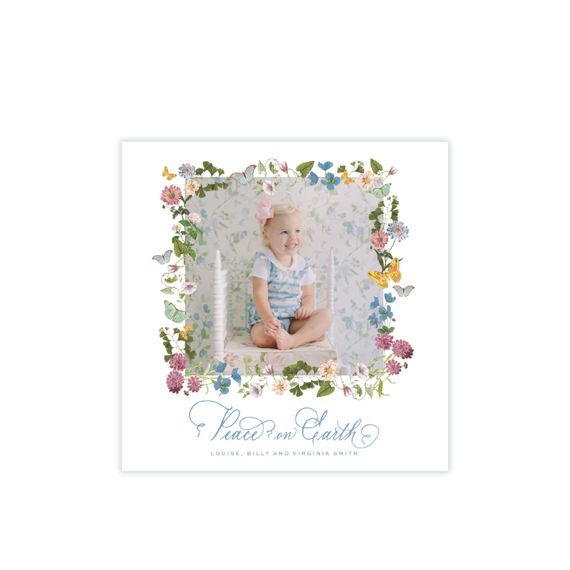 Collier Small Square Classic Printed Holiday Card