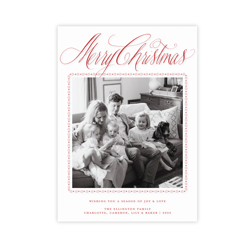 Woodley Engraved Medium Holiday Card I