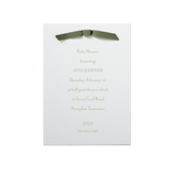 Cambridge Ribbon Baby Shower Invitation
