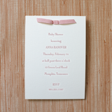 Cambridge Ribbon Baby Shower Invitation