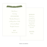 Cambridge Ribbon Baby Shower Invitation