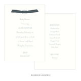 Cambridge Ribbon Baby Shower Invitation