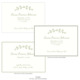 Campbell Motif Birth Announcement