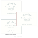 Campbell Motif Birth Announcement