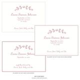 Campbell Motif Birth Announcement