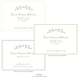 Campbell Motif Birth Announcement