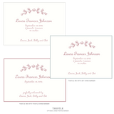 Campbell Motif Birth Announcement