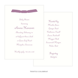 Campbell Ribbon Baby Shower Invitation