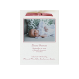 Campbell Ribbon Photo Birth Announcement