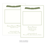Campbell Ribbon Photo Birth Announcement