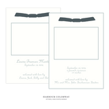 Campbell Ribbon Photo Birth Announcement