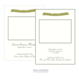 Campbell Ribbon Photo Birth Announcement