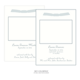 Campbell Ribbon Photo Birth Announcement
