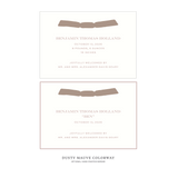 Hampstead Ribbon Birth Announcement
