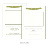 Hampstead Ribbon Photo Birth Announcement