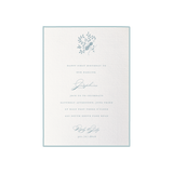 Primrose Motif Birthday Invitation