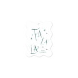 Quinn Wavy Letterpress Holiday Gift Tag