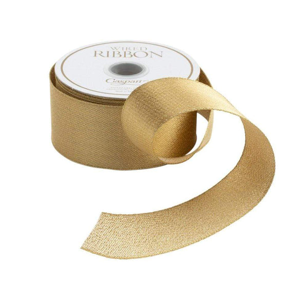 Metallic Gold Wired Ribbon