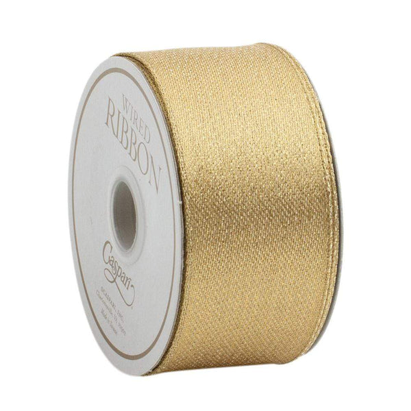 Metallic Gold Wired Ribbon