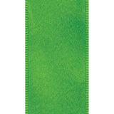 Green Satin Ribbon / Narrow