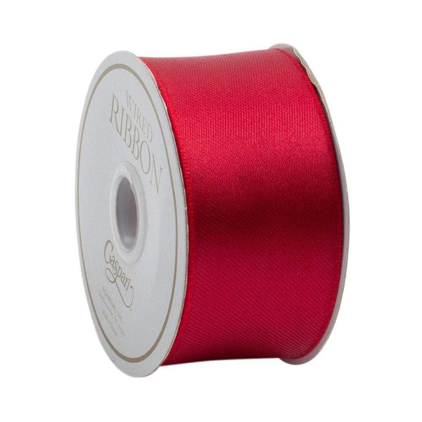 Red Reversible Wired Ribbon