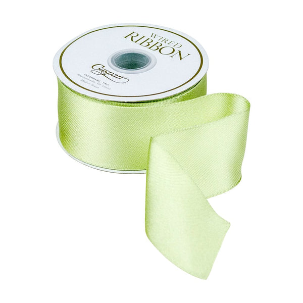 Celadon Wired Satin Ribbon