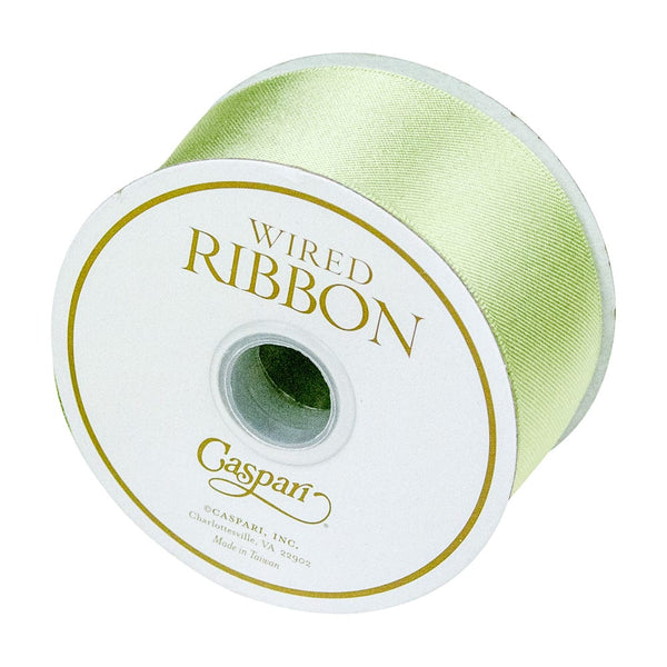 Celadon Wired Satin Ribbon