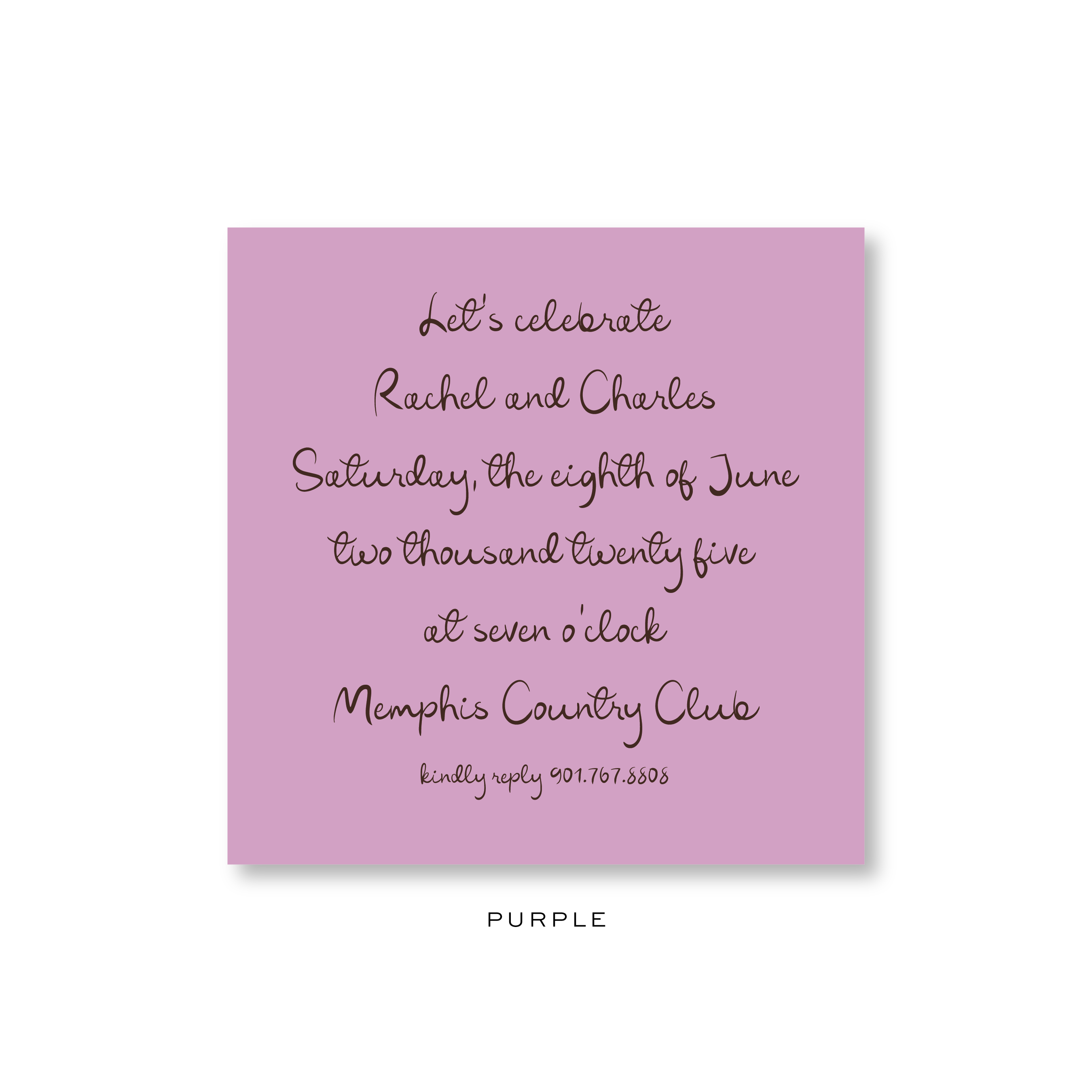 Rachel Bridal Invitation