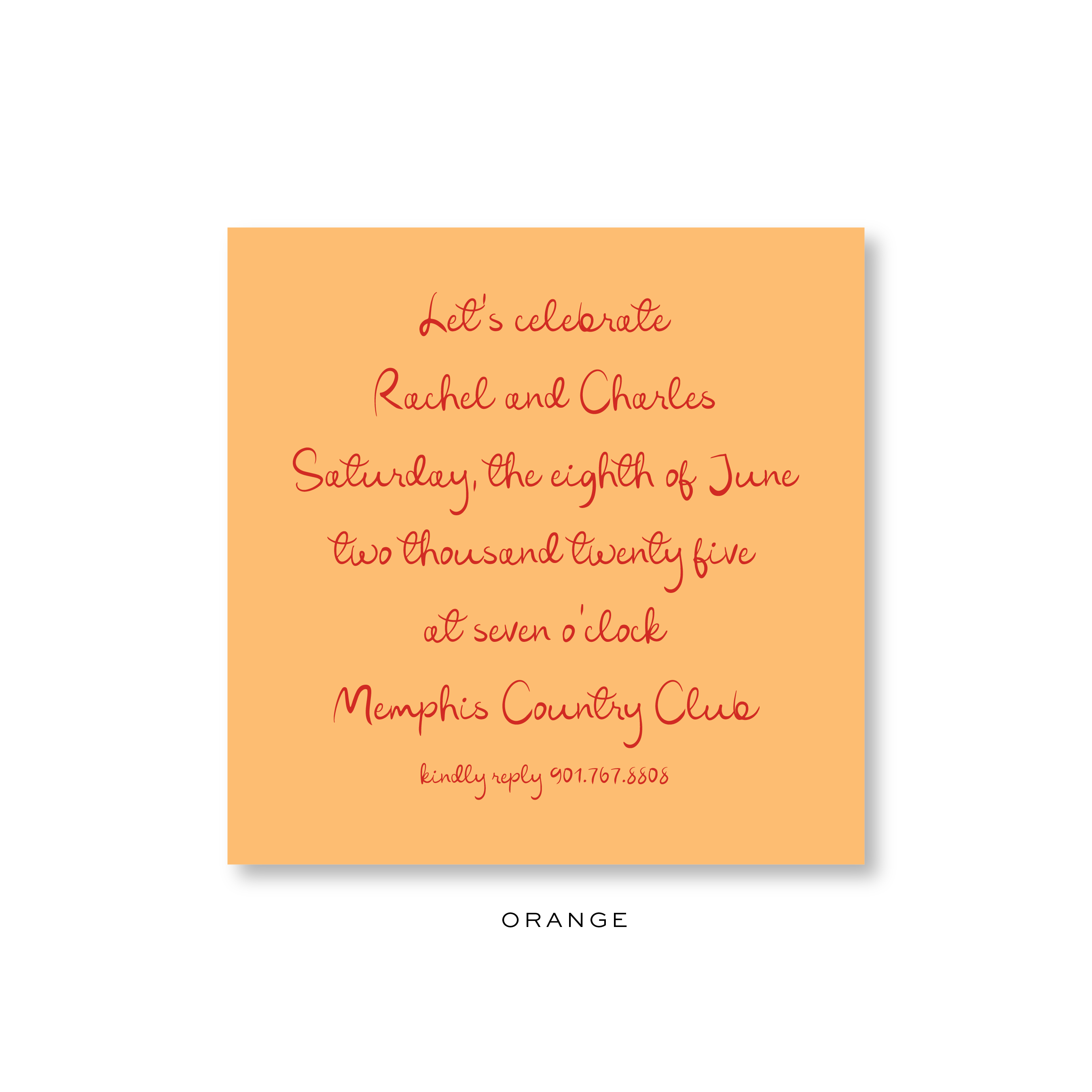Rachel Bridal Invitation