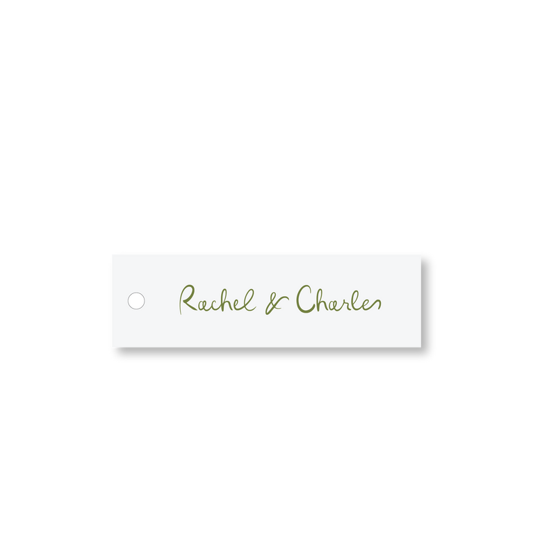 Rachel Letterpress Tags