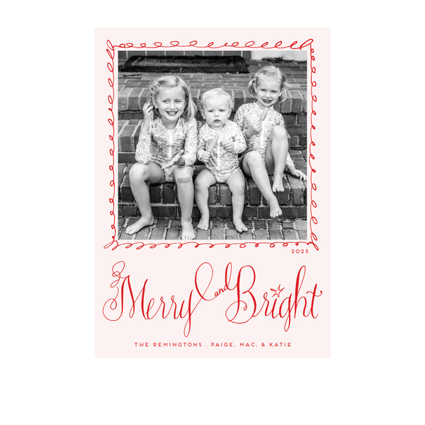 Remington Letterpress Colored Paper Holiday Card