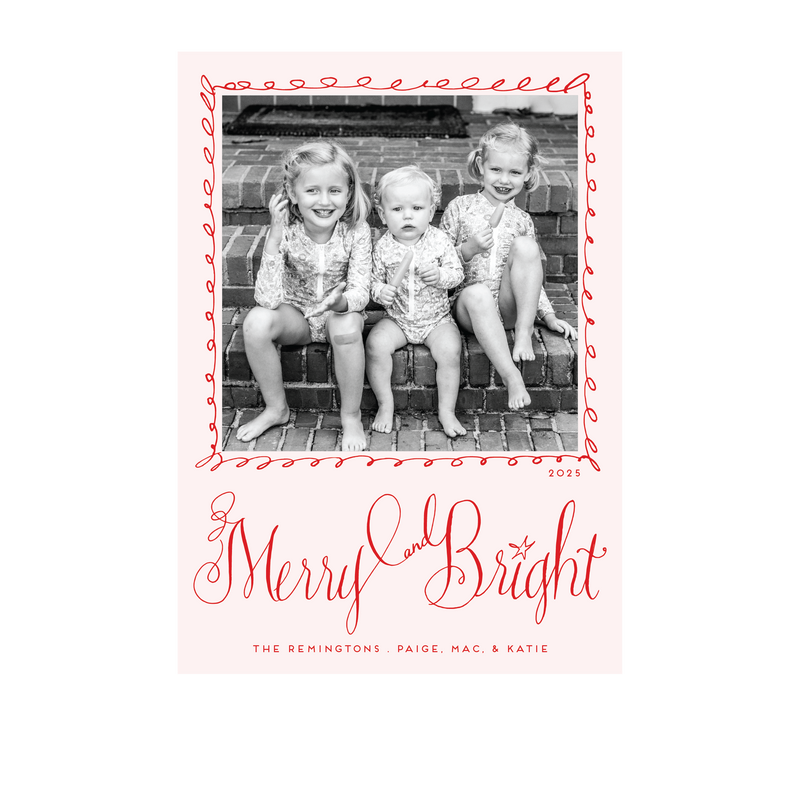Remington Letterpress Colored Paper Holiday Card