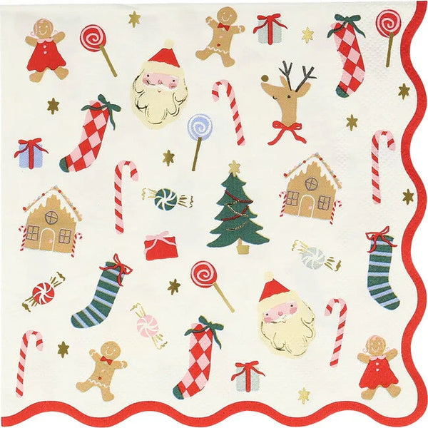Jolly Christmas Cocktail Napkin