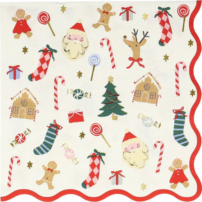 Jolly Christmas Cocktail Napkin