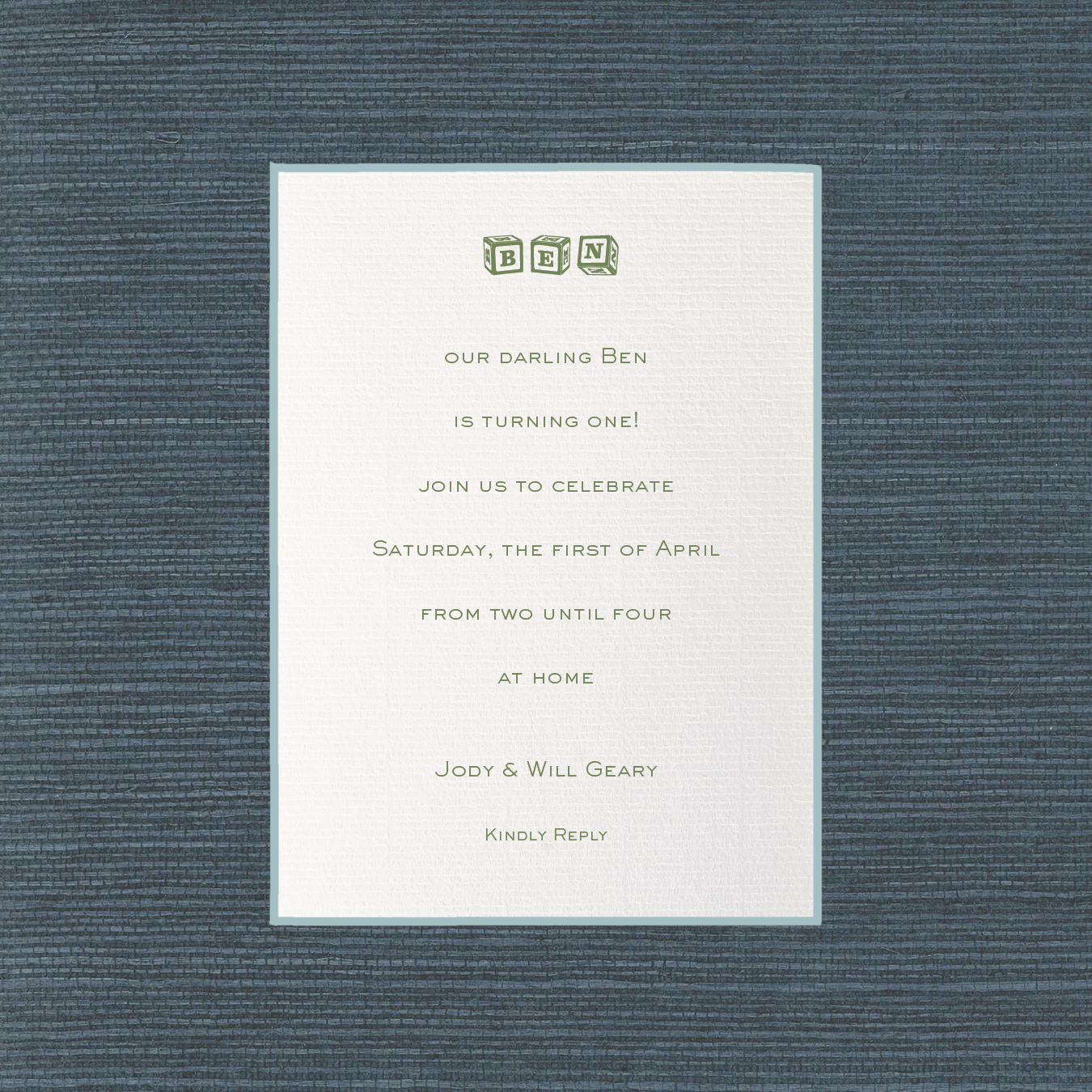 Richmond Motif Birthday Invitation